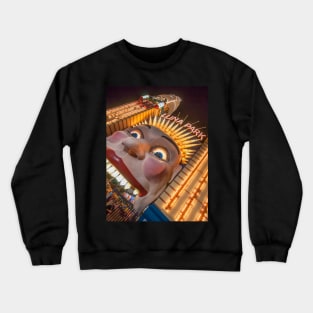 Luna Park Face at Night, Sydney, NSW, Australia Crewneck Sweatshirt